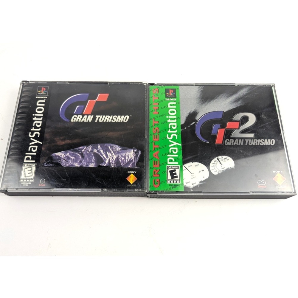Gran Turismo 1 and 2 PS1 (PlayStation 1) BUNDLE AUTHENTIC Complete CIB Games Lot